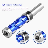 Mesin Pemotong Spiral Komposit Berbantalan Ganda untuk Pengerjaan Kayu, Mata Bor Sekali Pakai, Pemotong Kontur Berpemandu Bantalan CNC