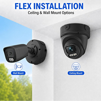 Boîte de jonction universelle en plastique noire pour caméras CCTV, boîte à base ronde, accessoires pour caméras de sécurité, boîte de jonction étanche