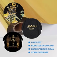 Vinilo Termoadhesivo Dorado UV para Impresión Digital, Plotter, Impresora Grande, Película de Lámina Dorada para Logotipos