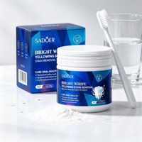 Poudre dentifrice blanchissante naturelle de qualité alimentaire, blanche comme de la perle, au peroxyde de carbamide et extraits de thé vert, réduit le tartre, au citron, pour usage domestique