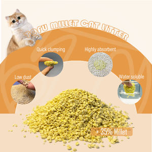 OEM beraroma kacang Millet tahu kotoran kucing 2.5kg grosir pabrik langsung ramah lingkungan - Product Image 2