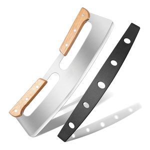 <span class=keywords><strong>Accessori</strong></span> professionali per il <span class=keywords><strong>forno</strong></span> della <span class=keywords><strong>Pizza</strong></span> Cutter per <span class=keywords><strong>Pizza</strong></span> in acciaio inox lama coltello con manico in legno - Product Image 4