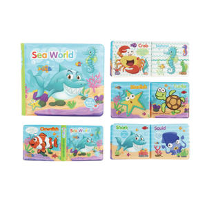 Jouets de baignoire sans moule pour les tout-petits 6 à 12 18 mois jouets de bain éducatifs doux pour les filles de 1 à 3 <span class=keywords><strong>ans</strong></span> garçons <span class=keywords><strong>livre</strong></span> de bain pour bébé - Product Image 4