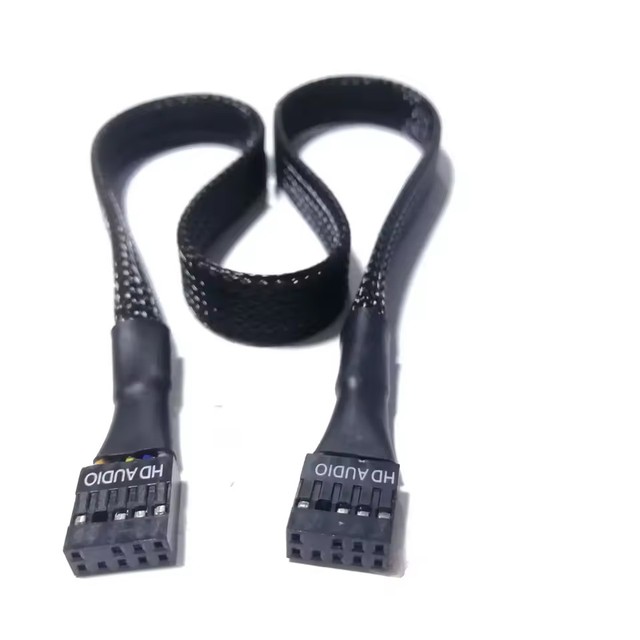 AC97 HD audio extension cable made of UL1007 22AWG wire for Chassis front panel 50cm Male/Female or Female/Female