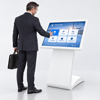 Kiosque tactile interactif de 27 à 32 pouces pour affichage numérique en libre-service pour aéroport