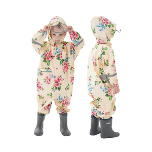 Whole Sale Oem Packable Reflective Custom Print Premium Toddler Rain Jacket <strong>Raincoats</strong> for Children Kids - Product Image 1