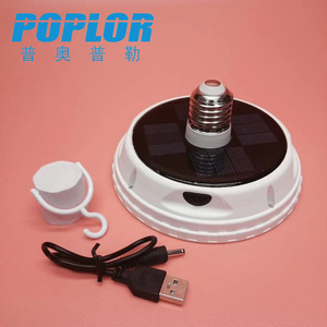 Poplor Solar Led <b>Emergency</b> <b>Light</b> 10W With Usb Charging For Camping Outdoor Use - Product Image 1