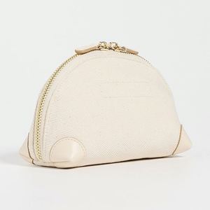 Bolsa de Maquillaje de Viaje Ecológica, Reutilizable, Personalizada, de Lona, con Esquinas Curvas Naturales, Cierre de Cuero Sintético, Impermeable y Plegable - Product Image 4