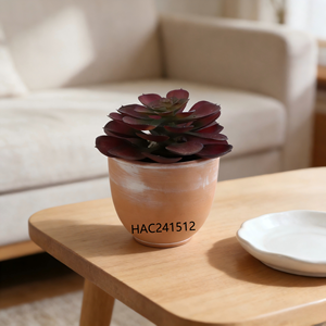 Suculenta Artificial <span class=keywords><strong>Echeveria</strong></span> en Maceta, Mini <span class=keywords><strong>Planta</strong></span> Suculenta Artificial, Pequeña Suculenta Artificial en Maceta Lista para Exhibir, Decoración para Hogar y Oficina - Product Image 1
