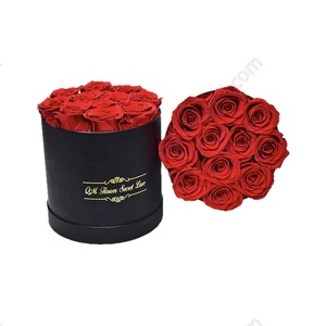 Vero naturale lunga vita duratura eterno immortale eterno conservato <span class=keywords><strong>rose</strong></span> testa fiore in scatola regalo per San Valentino regalo - Product Image 2