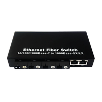Convertisseur de média fibre optique Gigabit Ethernet 20KM 4SC + 2 RJ45, commutateur réseau, vente chaude usine