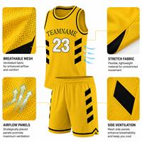Ensemble Maillot et Short de Basketball Personnalisé Imprimé Premium Léger pour Hommes – Respirant, DryFit, Extensible, Sublimation – Adultes Clubs