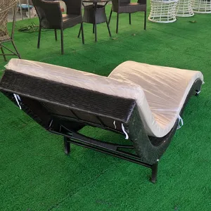 Silla Hoge Kwaliteit Zonnebank Hotel Tuinmeubilair Ligstoelen Rotan Chaise Op Maat Transat Piscine Noir Zwembad Lounge Modern