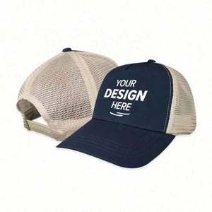 Custom Cheap Mesh Trucker Cap with <b>Patch</b> Logo Fashion Sporty Style for Men Women for Outdoor Cycling Travel Puff Printing - Product Image 1