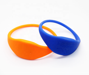 콘서트 축제 컨퍼런스 이벤트 액세스 제어 NFC 팔찌 재사용 실리콘 RFID 팔찌 로고 QR 코드 사용자 정의 인쇄 - Product Image 2