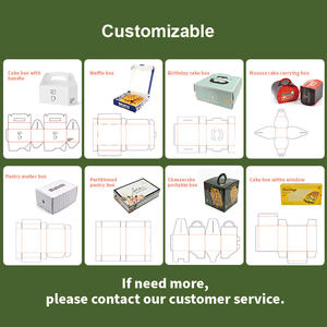 Caja <span class=keywords><strong>de</strong></span> Cartón Rectangular Personalizable para Llevar, para Empacar Pasteles, Panqueques, Donas y Waffles - Product Image 5