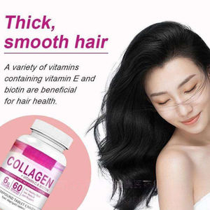 Tableta de colágeno de biotina de etiqueta privada Suplementos de vitamina C para el cabello, la piel y las uñas, Suplemento de colágeno de belleza + Magnesio - Product Image 4