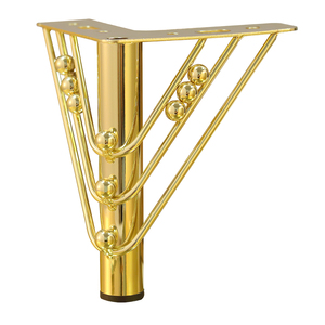 أرجل طاولة معدنية 20×15 سم مزينة بفراشات ذهبية، قطع أثاث، أرجل سرير، أرجل كراسي حديدية، قطع غيار أنيقة - Product Image 4