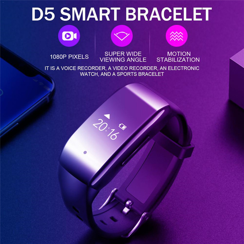 2020 NEW Smart Bracelet Wristband HD 1080P Camera lens Watch Sport Camera Smart Watch Voice Recorder