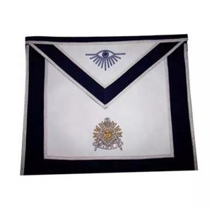 MASONIC Royal Arch Tablier en cuir brodé à la main PHP Maçonnique Regalia avec badge à coudre et fonction magnétique - Product Image 2