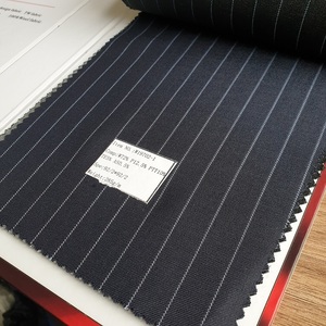 Sợi Nhuộm Sọc Len Polyester Pha Trộn Vải Ưa Thích Cho Mens Phù Hợp Với Áo Khoác - Product Image 3