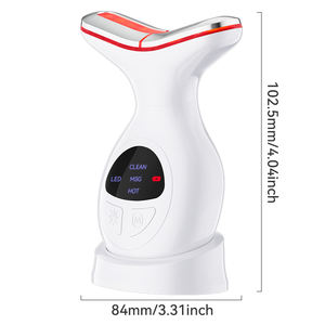 SHomfrs usine thérapie par la lumière rouge pour le visage et le cou EMS Massage à micro-courant levage raffermissant <span class=keywords><strong>Anti</strong></span>-âge OEM/ODM dispositif de soins de la peau - Product Image 6