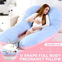 Oreiller de grossesse réglable et confortable pour le soutien du ventre, oreiller de grossesse portable en coton pour dormir enceinte