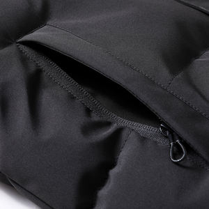 Gilet Imbottito Invernale Casual 100% Poliestere con Logo Personalizzato, Caldo Piumino Senza Maniche con Collo Alto e Chiusura a Zip per Uomo - Product Image 6