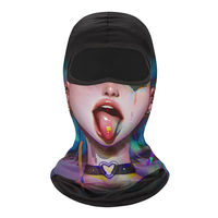 Cagoule intégrale imprimée en 3D, masque de ski, cagoule de cosplay Halloween, cagoule animale tête de mort, vente chaude
