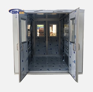 Ginnee คลีนรูมทางการแพทย์ ล็อคอากาศแบบเชื่อมต่ออิเล็กทรอนิกส์ อุตสาหกรรมอาหาร ประตูสแตนเลสสองด้าน ฝักบัวลม - Product Image 1