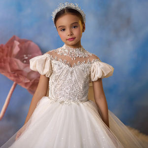 Grandi ragazze treno abbigliamento per bambini ragazza fiore abito di compleanno ragazza festa di nozze abito abito da sposa principessa abito da sposa abito da ballo per i bambini - Product Image 4