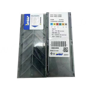 Plaquettes en carbure revêtues PVD/CVD ISCAR DGN 3102J IC908 pour pièces en acier, tour CNC, outil de tournage haute performance, dureté 63 - Product Image 1