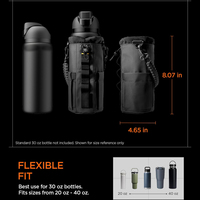 Life Magnetic Gymtas voor Heren, Tumbler Draagtas voor 20oz & 40oz Waterflessen met Trekkoord Telefoonvak D-Ring Riempje