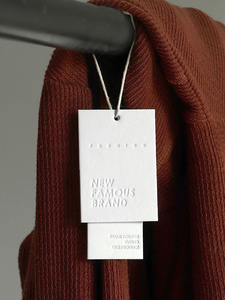 Étiquettes de prix en papier gaufré personnalisées écologiques, colorées, pour vêtements, chemises, chaussures, sacs – Vente en gros spéciale - Product Image 4