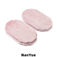Plateau à bagues en velours de luxe en forme de nuage, logo personnalisé, plusieurs fentes, rangement pour bagues et boucles d'oreilles, présentoir pour bijouterie, plateau à bijoux