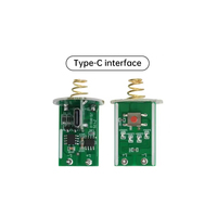 Circuit imprimé de lampe torche électrique 3-4,2 V avec protection contre la surcharge, charge de type C, plaque électronique, accessoires de lumière LED DIY