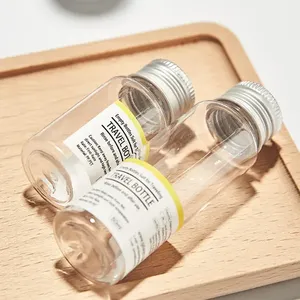 Lotion <b>bottle</b> transparent aluminum cap <b>bottle</b> <b>plastic</b> <b>empty</b> <b>bottle</b> cosmetic sub-bottling portable travel sample <b>bottle</b> - Product Image 6