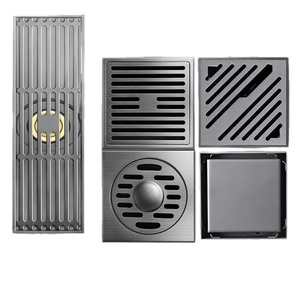 Stainless Steel Modern Simple Brushed Surface Anti-Odor Floor Drain Gun Gray Large Flow Bathroom Washing Machine Shower Room - Product Image 6