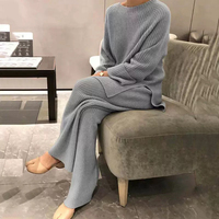 Ensemble de deux pièces en tricot pour femmes, nouveau modèle 2025, Tongsheng, design personnalisé, été, uni, respirant, nylon et coton