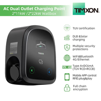 TIMXON DLB 22KW double prise AC rapide EV chargeur 32A 400V Type 2 Wallbox pour station de charge de voiture Interface CCS nouvel usage domestique