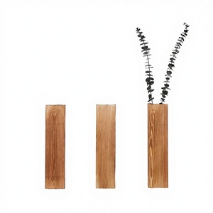 Vases et pots muraux suspendus en bois pour décoration intérieure moderne Art Déco - Product Image 2