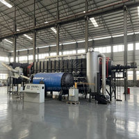 Máquina de fabricación de biocarbón de cáscara de arroz rotativa de trabajo 24H Horno de carbonización de carbón de madera continuo Planta de torrefacción de aserrín
