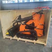 Mini Dumper à chenilles moteur brouette piste Site Dumper Dumper pour le travail de la ferme Mini chenille Dumper Truck Skid Steer Loader