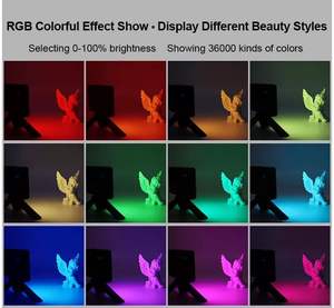 Lumière vidéo <span class=keywords><strong>LED</strong></span> RVB pleine couleur W140 pour studio photo, lumière d'appareil photo pour Canon Nikon <span class=keywords><strong>Sony</strong></span> DSLR, lumière de remplissage pour vlog - Product Image 5