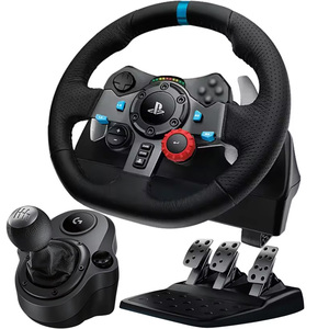 Volante de simulación G29 para juegos de conducción, juego completo de dirección, volante de carreras G29 con palanca de cambios para juegos de dirección. - Product Image 1