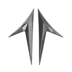 Becquet de <span class=keywords><strong>voiture</strong></span> à lèvre latérale <span class=keywords><strong>en</strong></span> Fiber de carbone, becquet noir <span class=keywords><strong>en</strong></span> forme de <span class=keywords><strong>V</strong></span>, sans <span class=keywords><strong>Logo</strong></span>, pour tous les <span class=keywords><strong>v</strong></span>éhicules, 2 pièces - Product Image 5