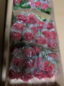 <span class=keywords><strong>Rose</strong></span> Artificiali Stile Testa Piccola, Fiori Realistici al Tatto per Decorazioni Casa, Feste, Matrimoni, Natale e San Valentino - Product Image 5