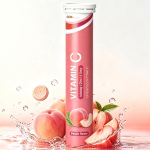 Comprimés effervescents de vitamine C en gros, faible MOQ, blanchiment de la peau, pour les vendeurs Amazon FBA, conformité COA, test tiers - Product Image 1