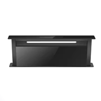 Hotte de cuisine italienne ultra-mince sans conduit coulissante à courant descendant ventilée hotte de bureau à levage automatique hotte de cuisine 90cm