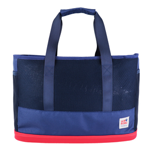 Sen Rong Mesh Pet Carrier Bag Blue Red Bottom Breathable Soft-Sided Dog <b>Cat</b> Tote - Product Image 1